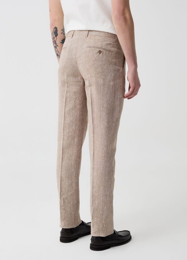 Ovs Pantalone Slim Fit In Lino