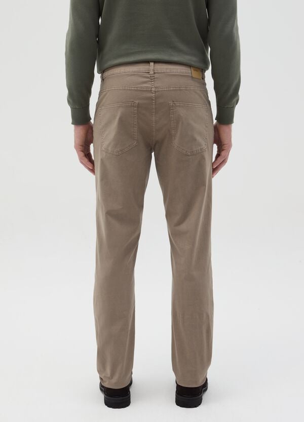 Ovs Pantalone Slim Fit In Popeline Di Cotone