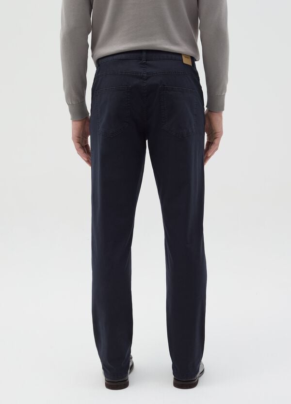 Ovs Pantalone Slim Fit In Popeline Di Cotone