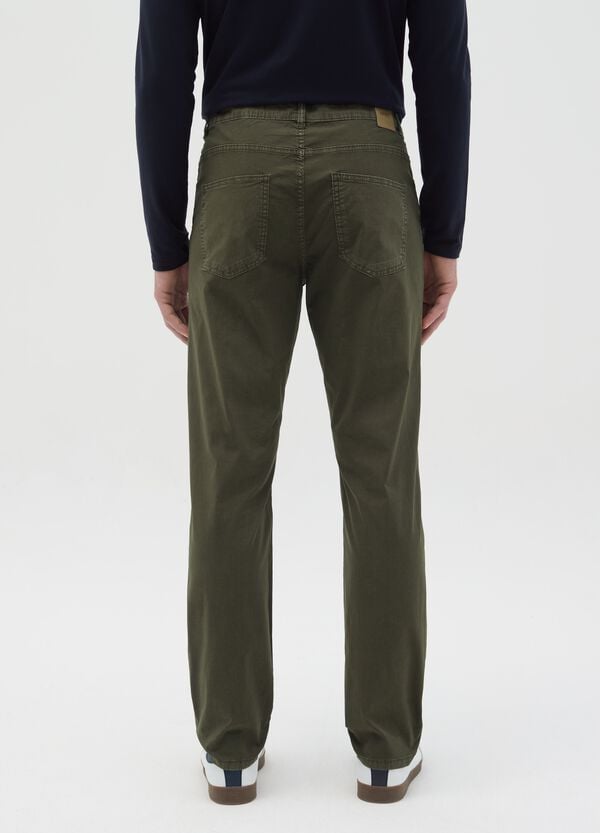 Ovs Pantalone Slim Fit In Popeline Di Cotone
