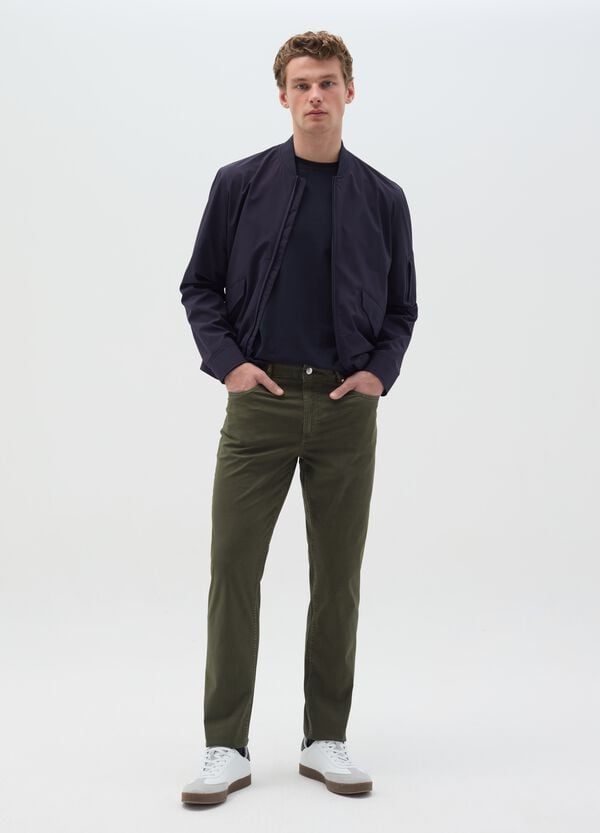 Ovs Pantalone slim fit in popeline di cotone