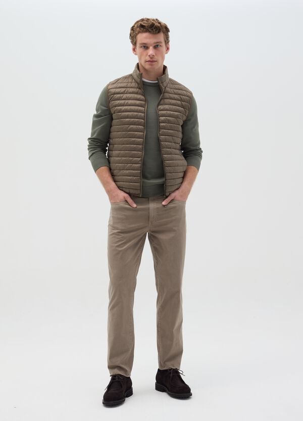 Ovs Pantalone slim fit in popeline di cotone