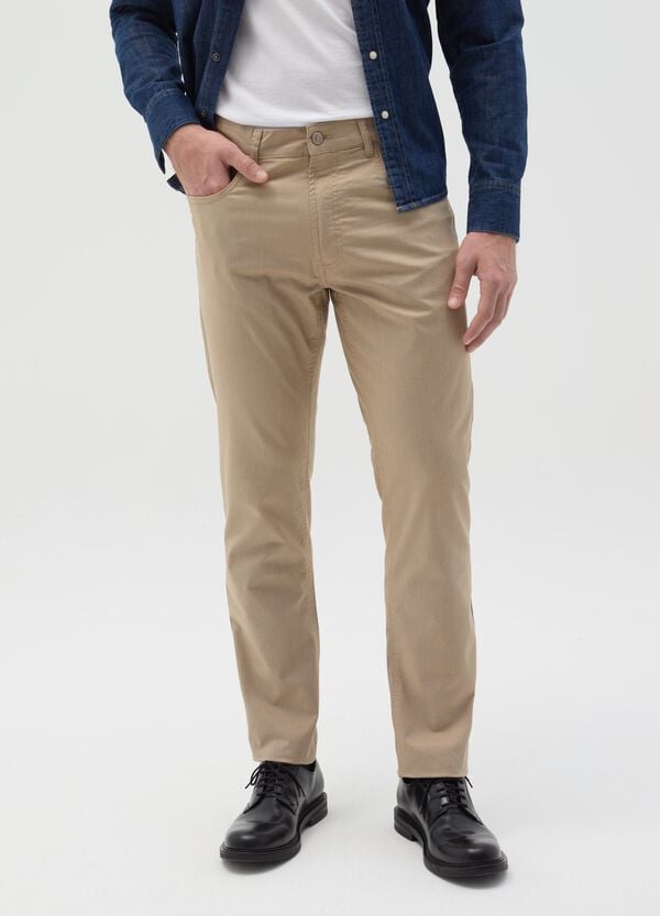 Ovs Pantalone Slim Fit Stretch Cinque Tasche