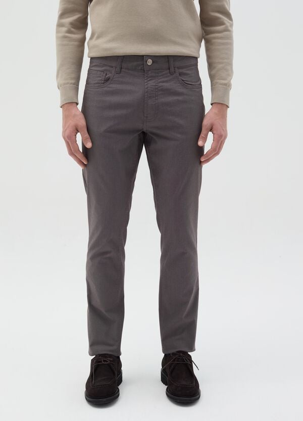 Ovs Pantalone Slim Fit Stretch Cinque Tasche