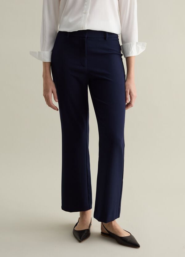 Ovs Pantalone Straight Fit In Misto Viscosa