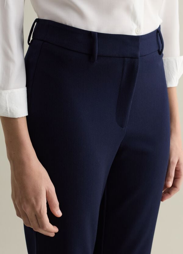 Ovs Pantalone Straight Fit In Misto Viscosa