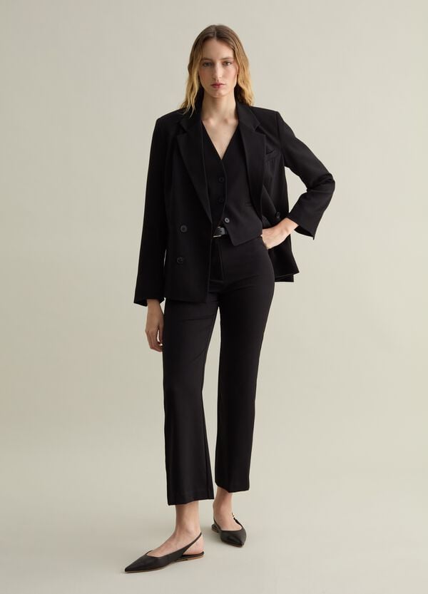 Ovs Pantalone straight fit in misto viscosa