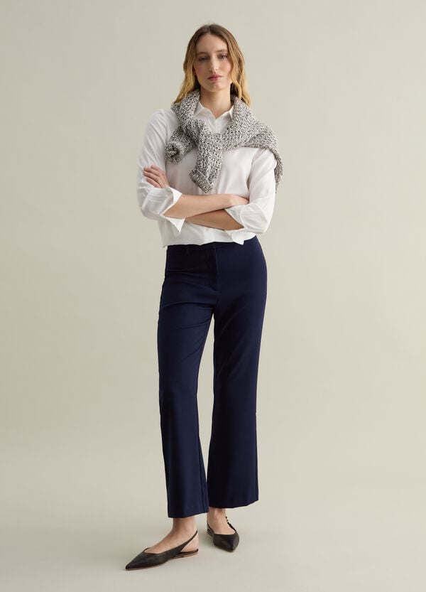 Ovs Pantalone straight fit in misto viscosa