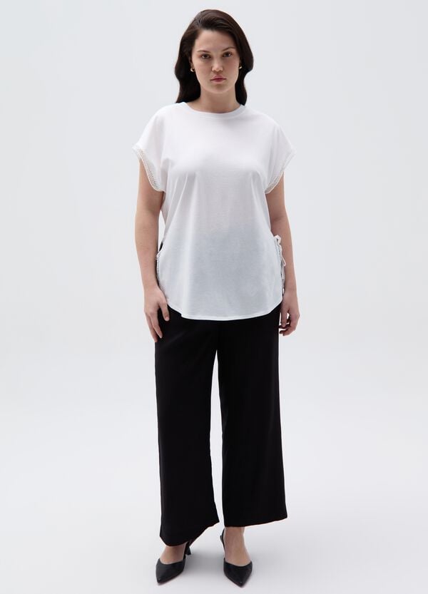 Ovs Pantalone wide leg con cintura Curvy