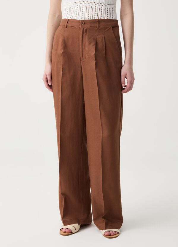 Ovs Pantalone Wide Leg Con Pinces