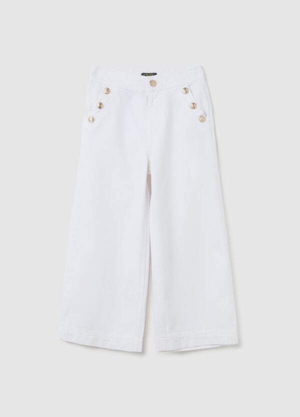 Ovs Pantaloni a gamba larga con bottoni decorativi