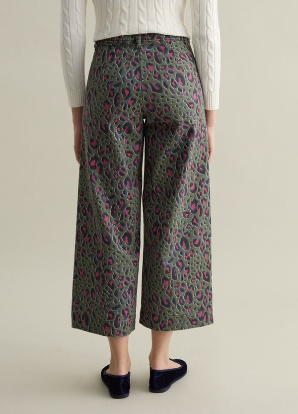 Ovs Pantaloni A Gamba Larga Fantasia Animalier