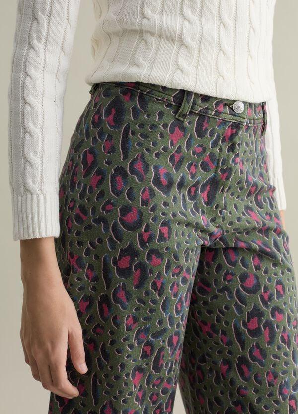 Ovs Pantaloni A Gamba Larga Fantasia Animalier