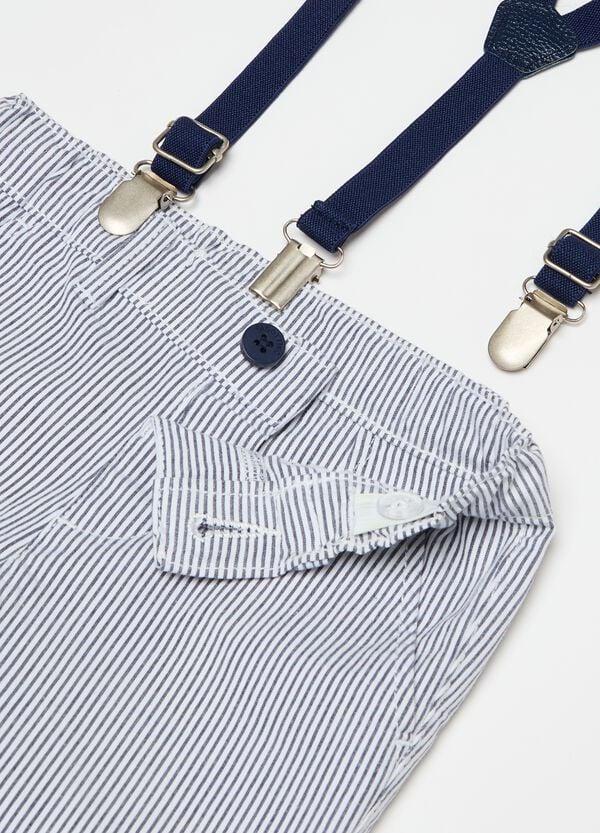 Ovs Pantaloni A Righe Con Bretelle
