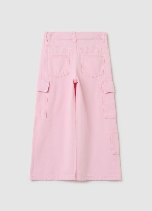 Ovs Pantaloni Cargo A Gamba Larga In Twill