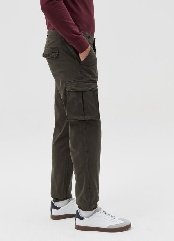 Ovs Pantaloni Cargo In Cotone Stretch