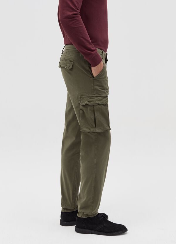Ovs Pantaloni Cargo In Cotone Stretch