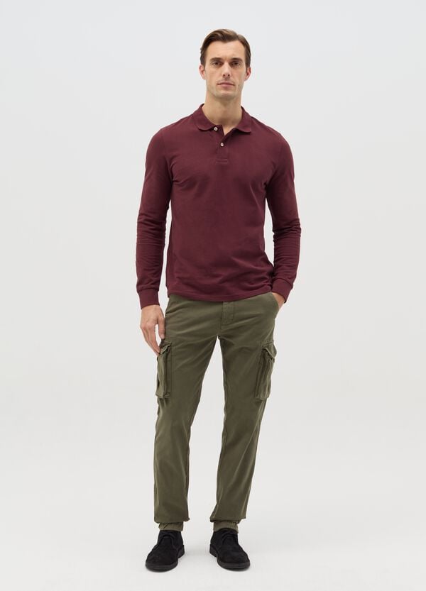Ovs Pantaloni cargo in cotone stretch
