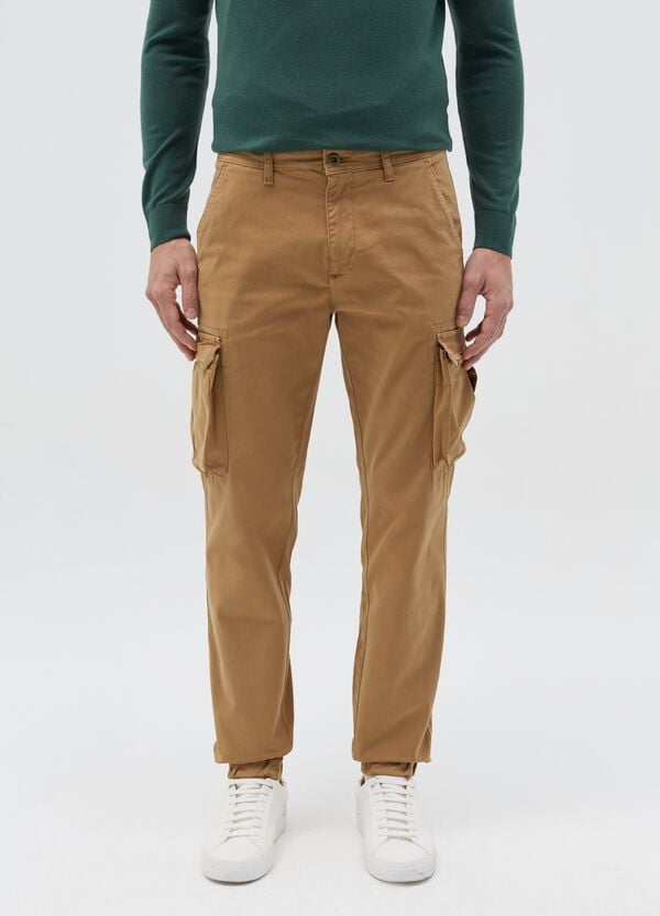 Ovs Pantaloni Cargo In Cotone Stretch