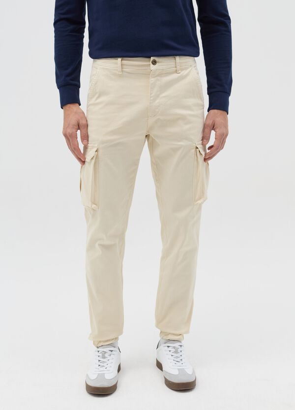 Ovs Pantaloni Cargo In Cotone Stretch