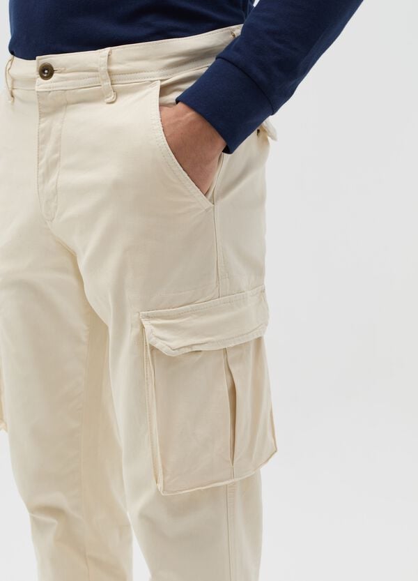 Ovs Pantaloni Cargo In Cotone Stretch
