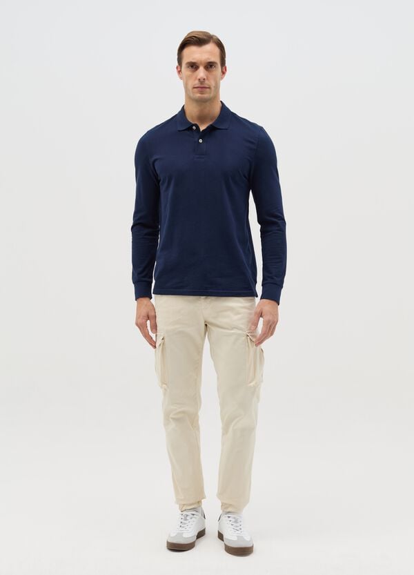 Ovs Pantaloni cargo in cotone stretch
