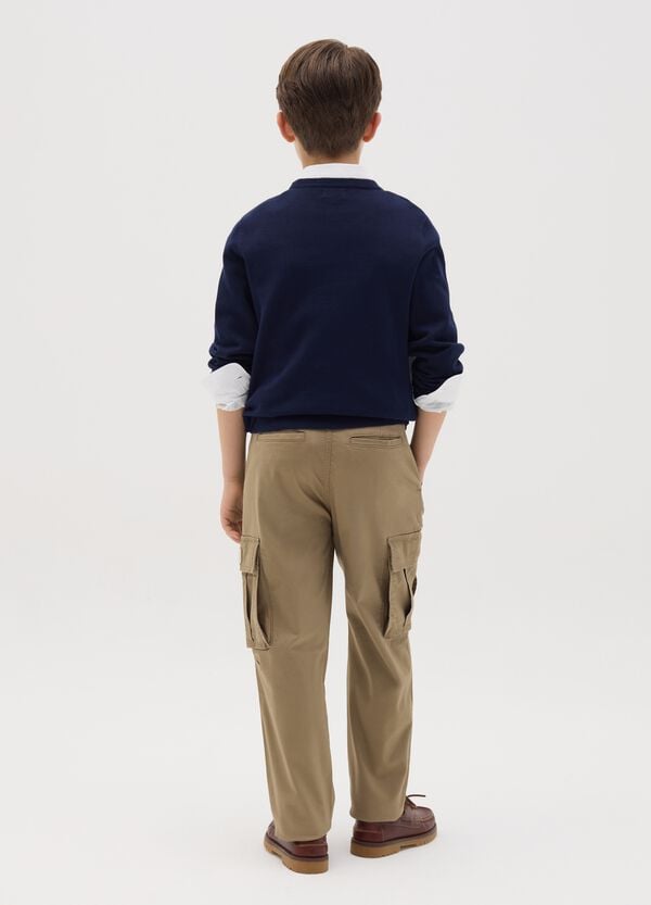Ovs Pantaloni Cargo In Cotone Stretch