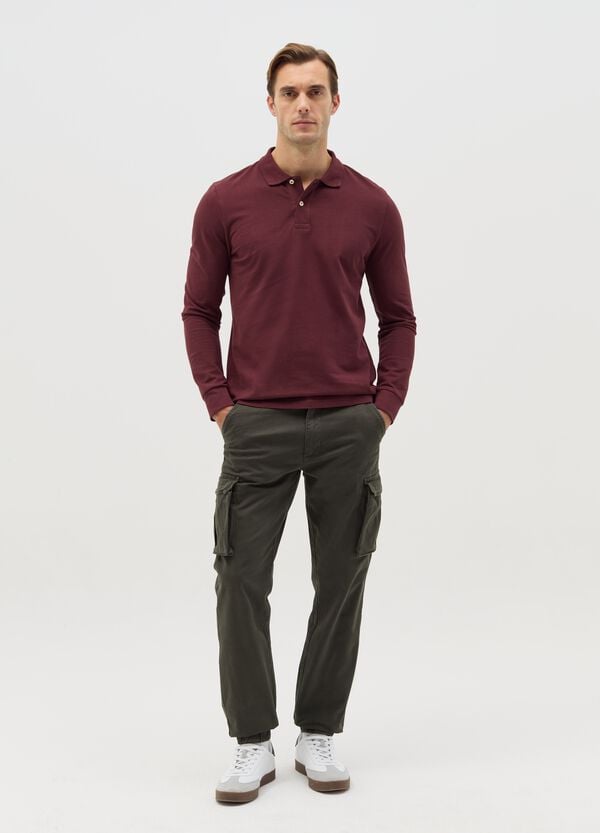 Ovs Pantaloni cargo in cotone stretch