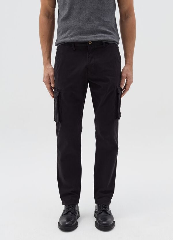 Ovs Pantaloni Cargo In Twill