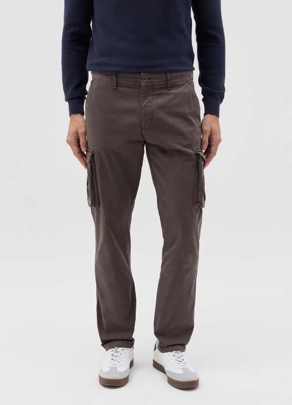 Ovs Pantaloni Cargo In Twill