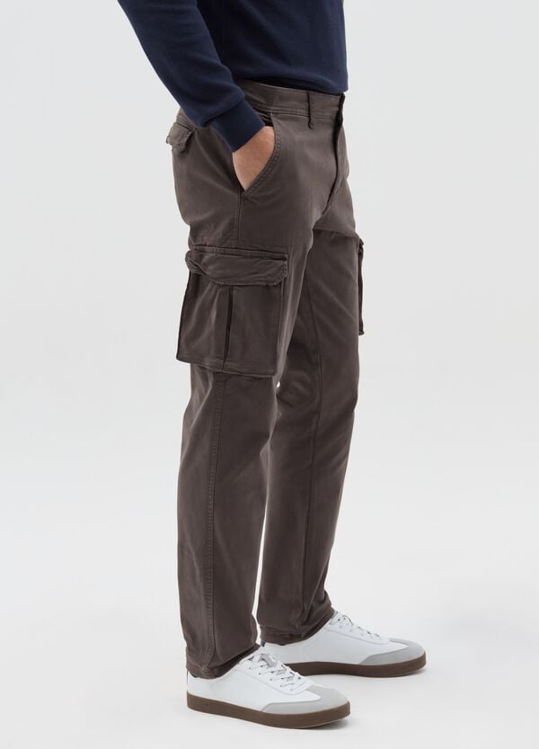 Ovs Pantaloni Cargo In Twill