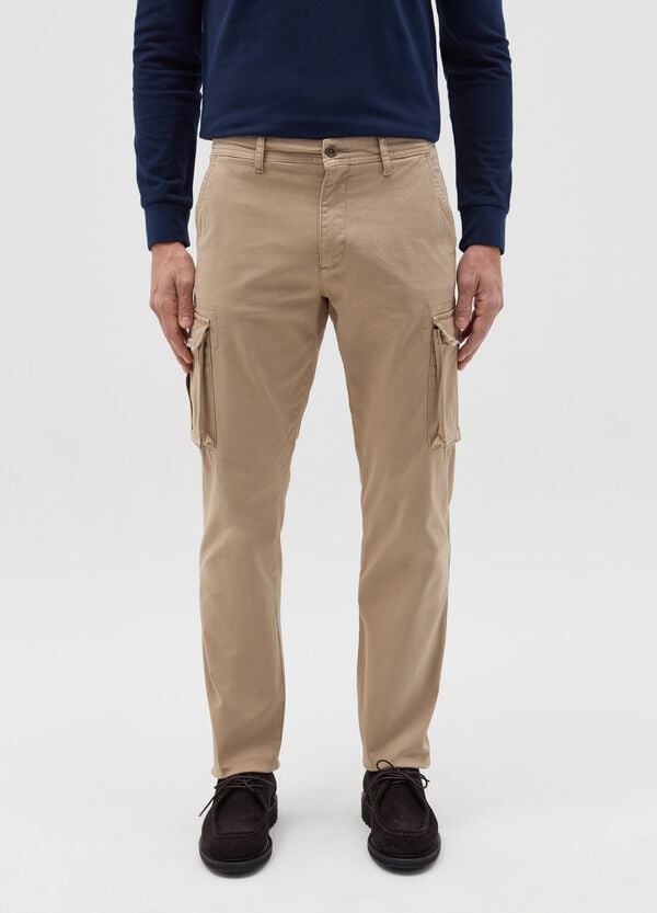 Ovs Pantaloni Cargo In Twill