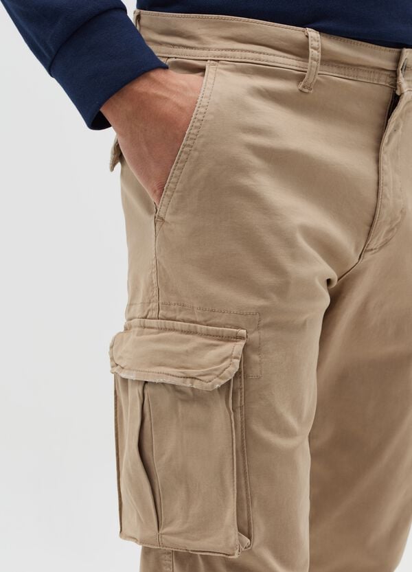 Ovs Pantaloni Cargo In Twill