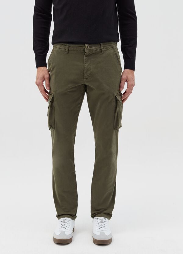 Ovs Pantaloni Cargo In Twill
