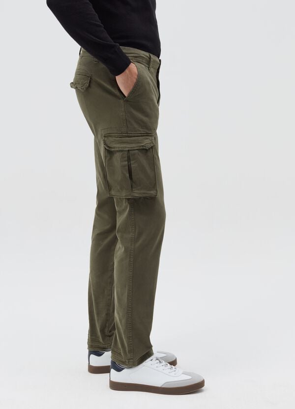 Ovs Pantaloni Cargo In Twill