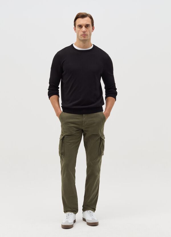 Ovs Pantaloni cargo in twill