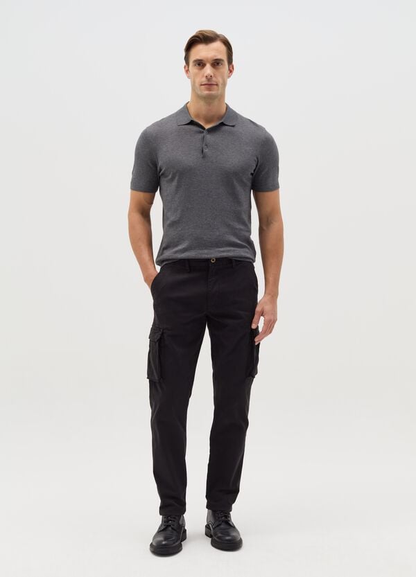 Ovs Pantaloni cargo in twill