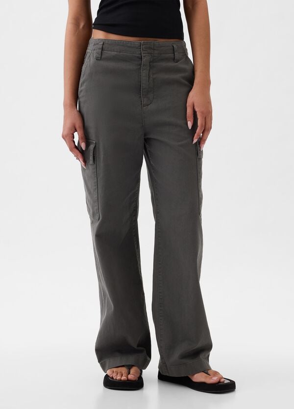 Ovs Pantaloni Cargo Loose Fit In Cotone