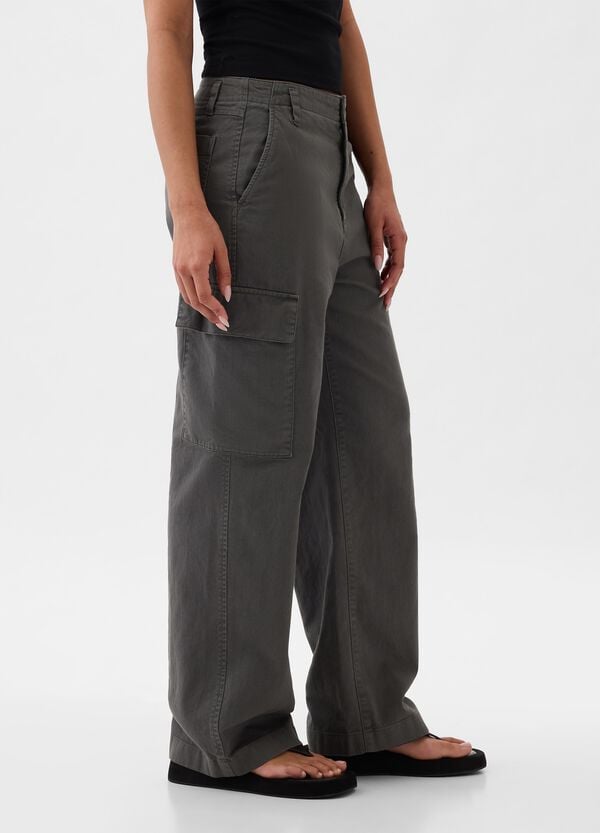 Ovs Pantaloni Cargo Loose Fit In Cotone