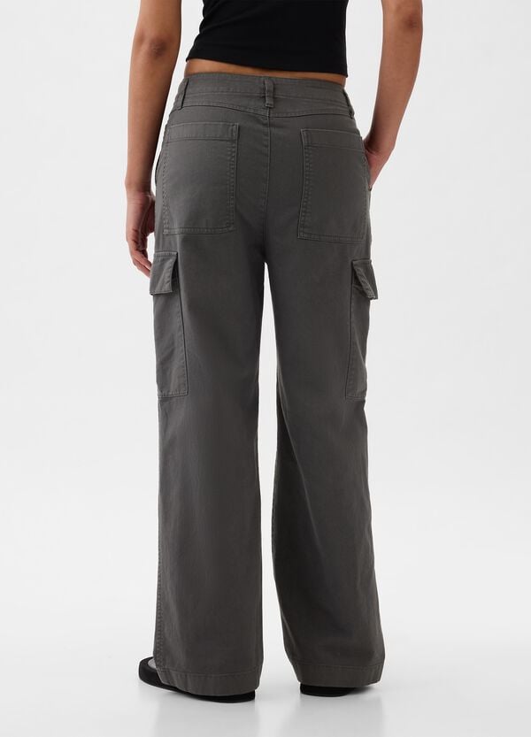 Ovs Pantaloni Cargo Loose Fit In Cotone