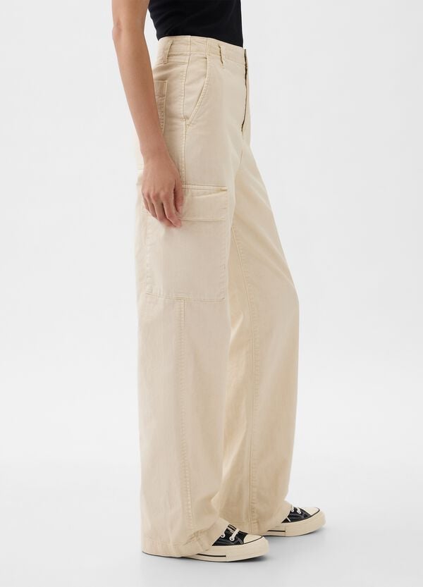 Ovs Pantaloni Cargo Loose Fit In Cotone