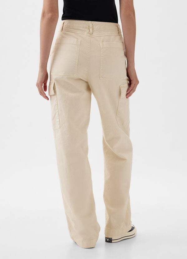 Ovs Pantaloni Cargo Loose Fit In Cotone