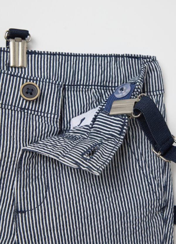 Ovs Pantaloni Chino A Righe Con Bretelle