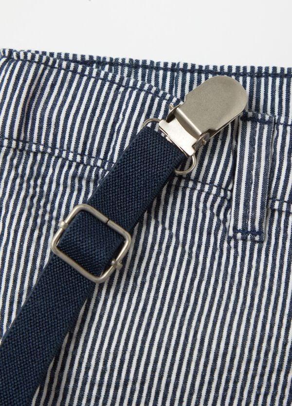 Ovs Pantaloni Chino A Righe Con Bretelle