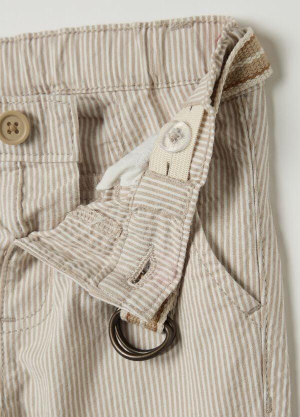 Ovs Pantaloni Chino A Righe Con Cintura