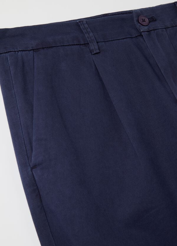 Ovs Pantaloni Chino In Cotone E Lino