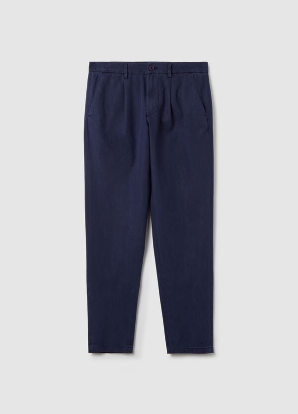Ovs Pantaloni chino in cotone e lino