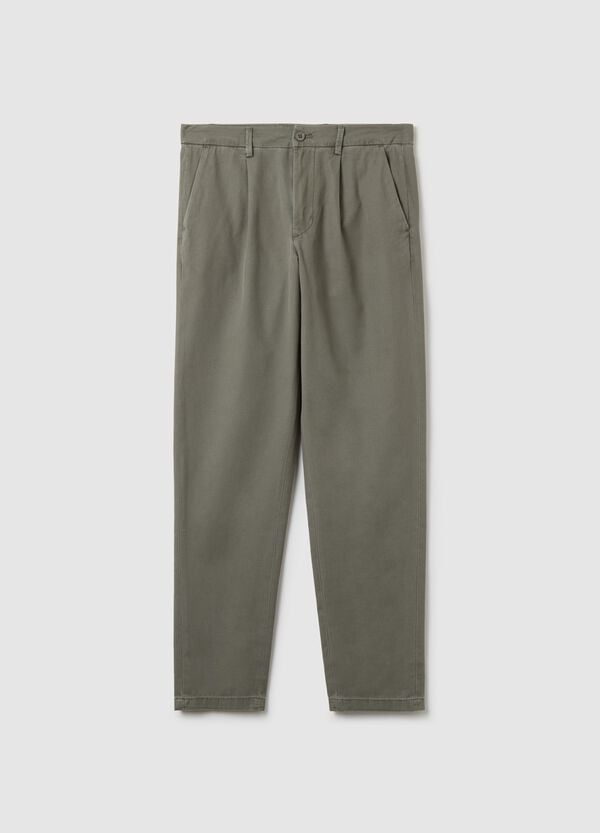 Ovs Pantaloni chino in cotone e lino
