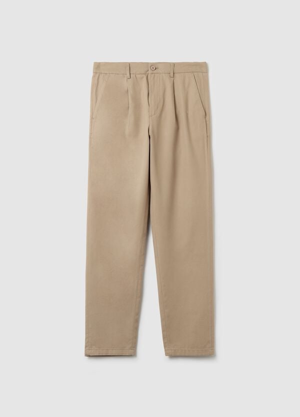 Ovs Pantaloni chino in cotone e lino