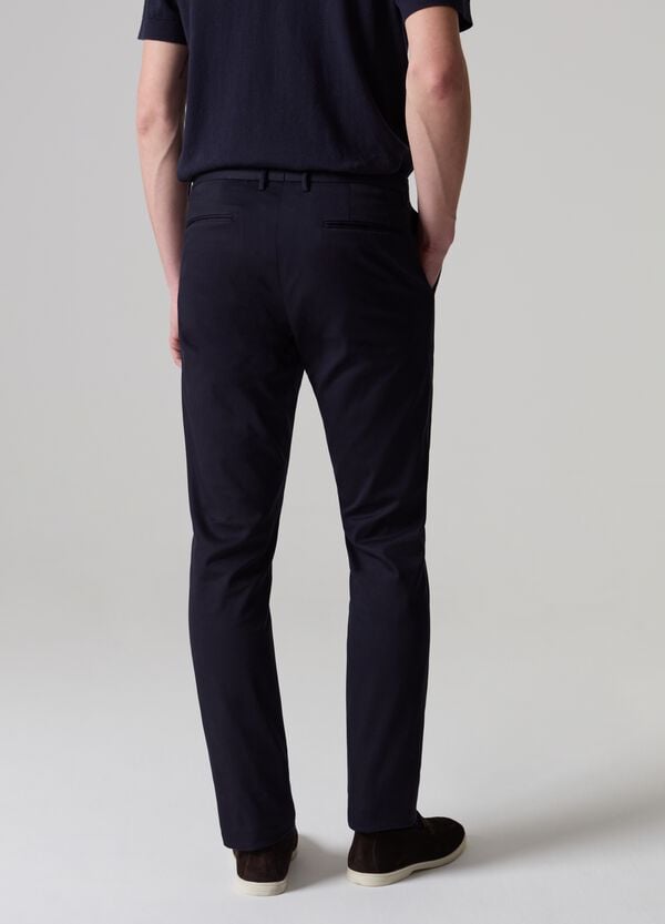 Ovs Pantaloni Chino In Cotone Elasticizzato PIOMBO